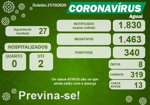 Covid 19. Região de Pirassununga está estabilizada e pode ir para a “faixa” azul 2 C AGUAI 2