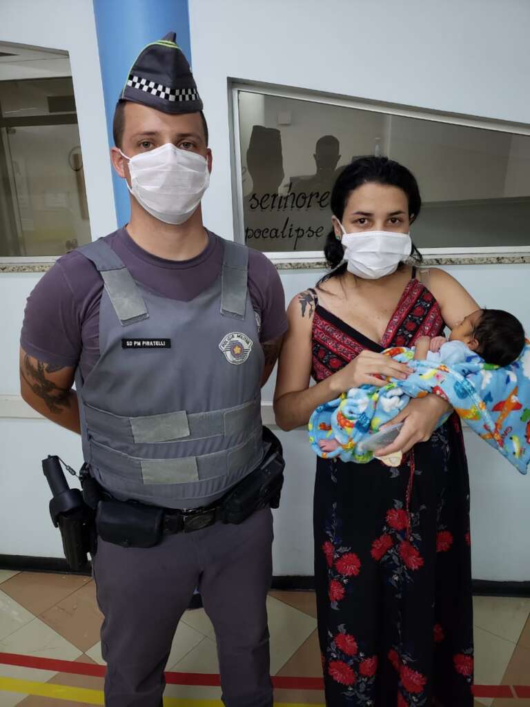 Soldado PM Piratelli salva recém-nascido com manobra heinlich em Limeira 2 limeira