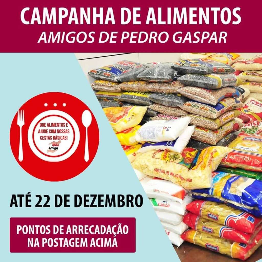 A Campanha de Alimentos “Amigos de Pedro Gaspar 2020” em Pirassununga