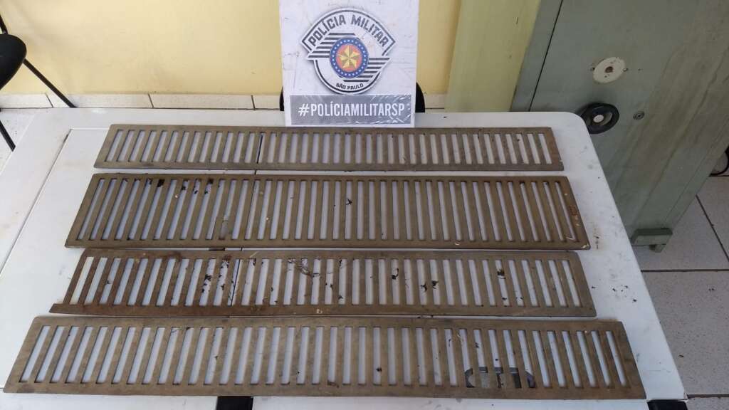Polícia Militar de Leme encontra "Cupim" em grelha de alumínio