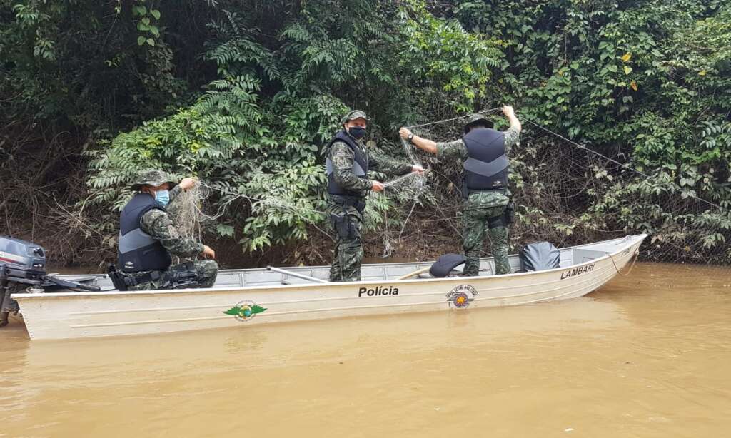 Pelotão (1º) da PMA com sede em Pirassununga divulgou balanço da Piracema