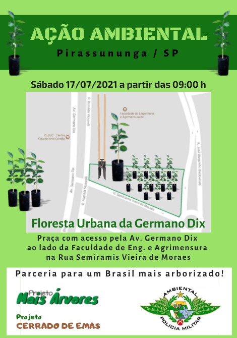 PM Ambiental. Entrevista em Rádio e ações no plantio de árvores 4 AMBIENTAL 3