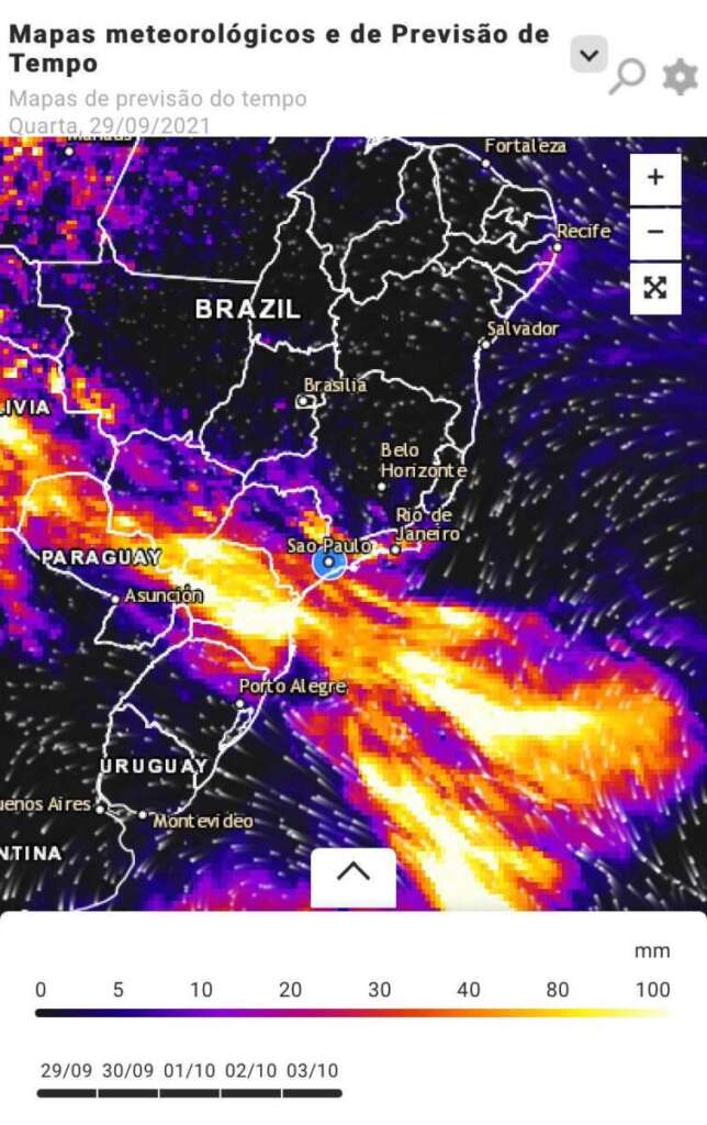 gráfico previsao do tempo