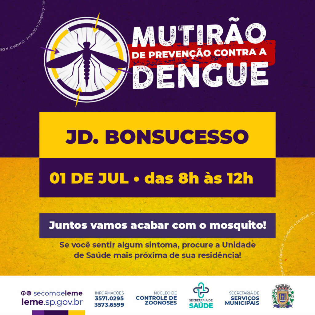 POST MUTIRAO DA DENGUE DIA 01 DE JULHO 1