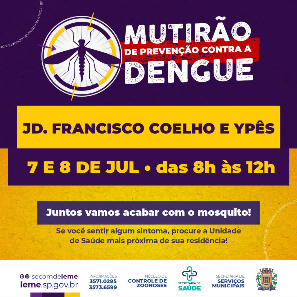 POST MUTIRAO DA DENGUE DIAS 07 E 8 DE JULHO 1