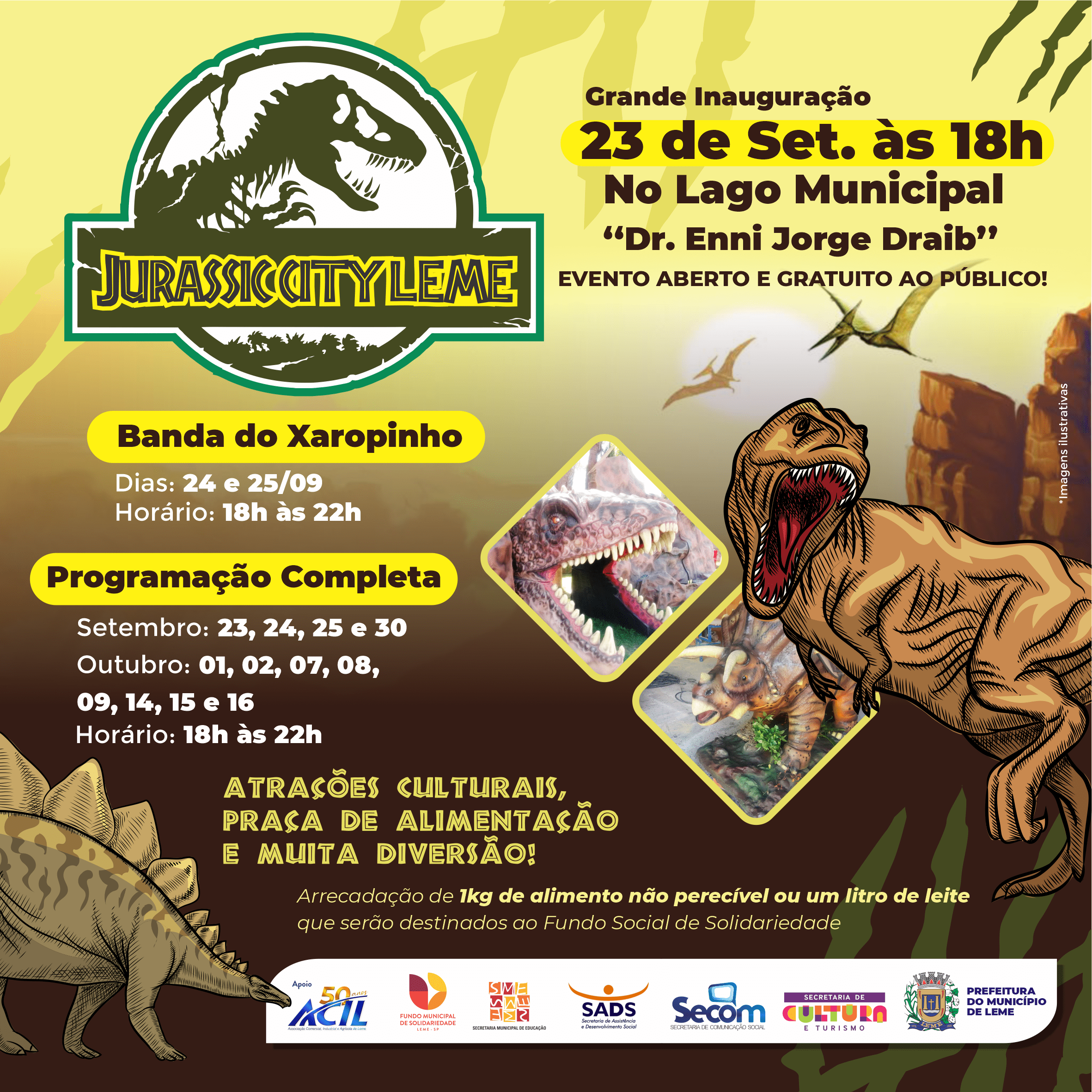 Exposição Jurassic City Leme começa esse fim de semana 1 POST JURASSIC CITY LEME 1