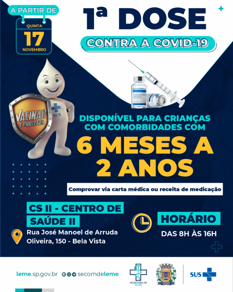 1a Dose 6 meses a 2 Anos Comorbidade