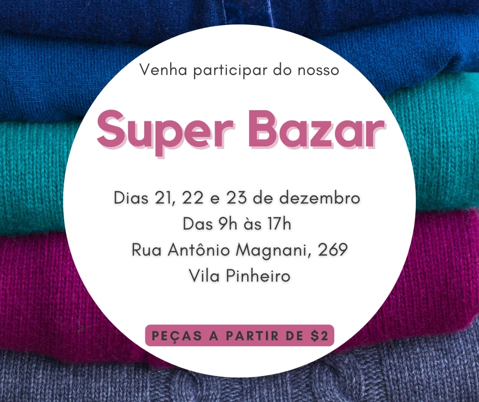Bazar Beneficente do Instituto Vida Renovada 1 Instituto 2
