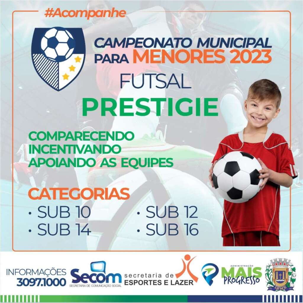 CAMPEONATO DE FUTSAL DE MENORES