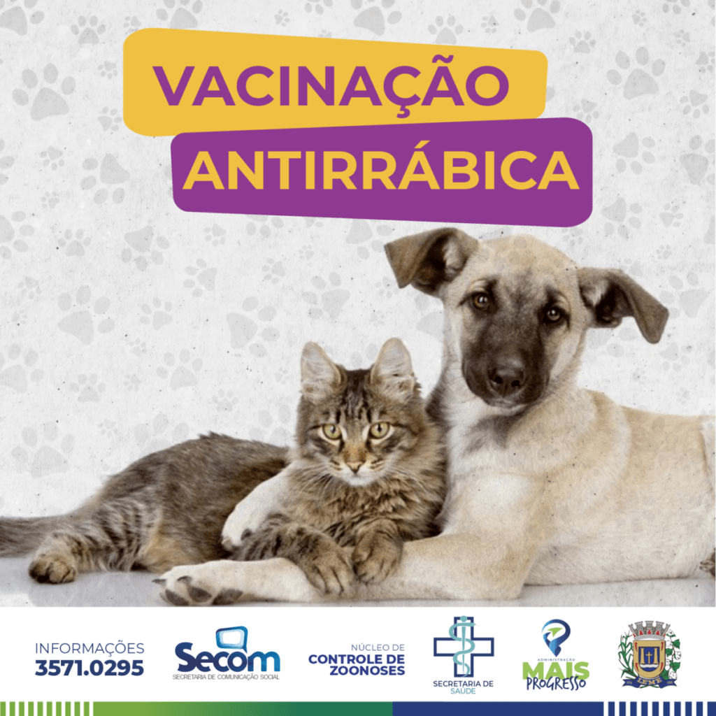 Nucleo de Controle de Zoonoses informa sobre Vacinacao Antirrabica