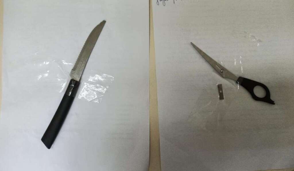 Duas armas brancas estavam com uma criança de 10 anos e de um adolescente de 13, na EE Dr. Vieira de Moraes 2 WhatsApp Image 2023 04 13 at 15.12.26