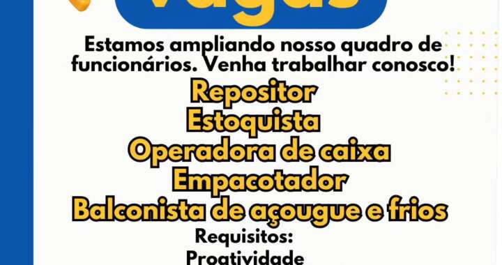 vagas de emprego bilo supermercado