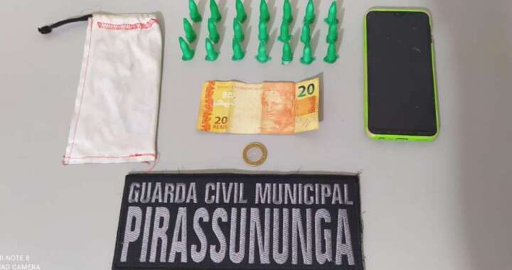 “Quem é caveira, nunca perde o jeito”. Comando e Sub Comando da GCM de Pirassununga prende ‘aviãozinho’ do tráfico