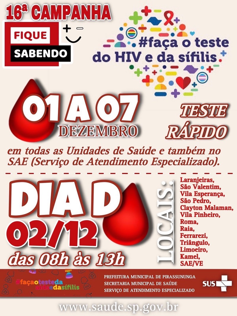 Saúde define 16ª Campanha Fique Sabendo para prevenção do HIV