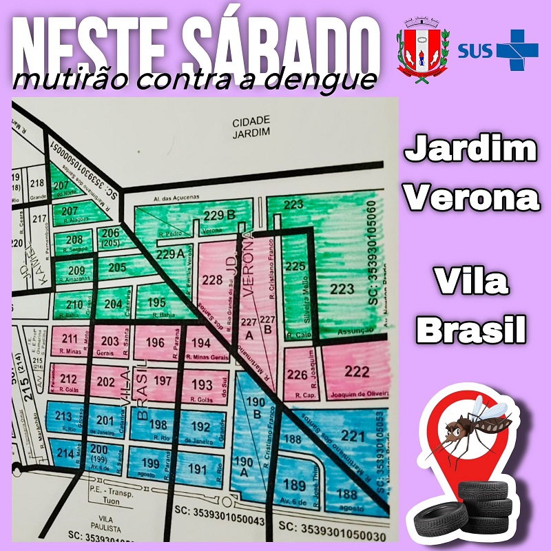 Mutirão contra dengue acontece neste sábado (24) na Vila Brasil e Jardim Verona 2 Saude mutirao dengue 02