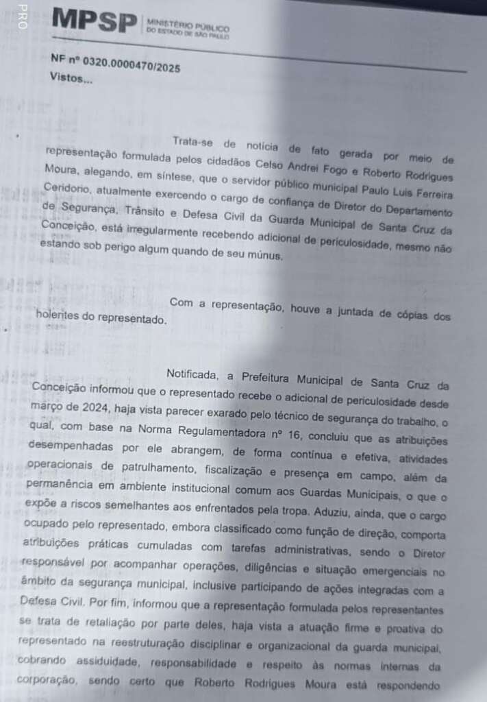Prefeito de SC da Conceição emite Nota de Imprensa no caso "Ceridório", contradizendo o determinado pelo MP 3 WhatsApp Image 2025 06 09 at 16.47.16
