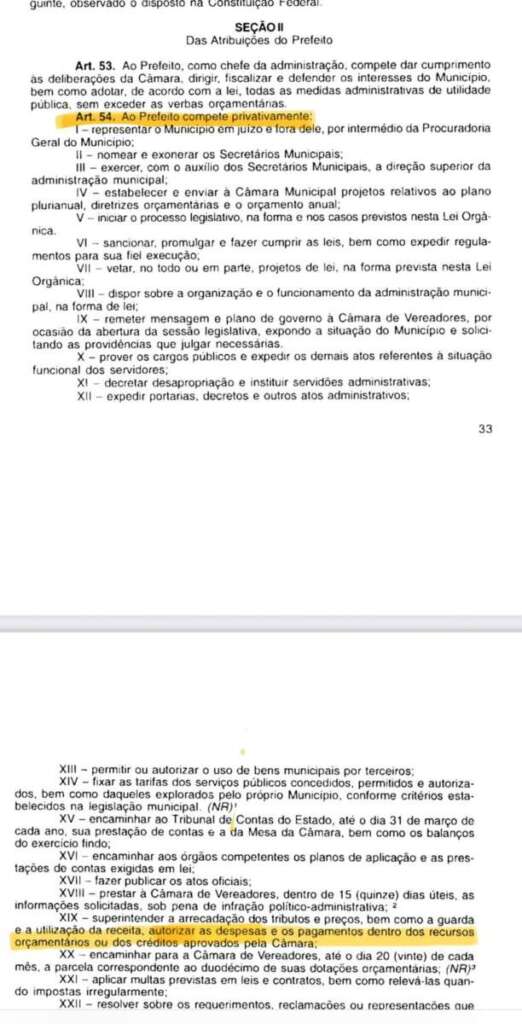 Prefeito Fernando Lubrechet publica Decreto que estaria em confronto com a Lei Orgânica Municipal 3 9b61416c 45ee 4f78 8100 7372668548b2