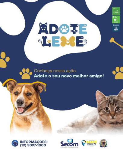 Veja as principais ações de Leme divulgadas pela SECOM na sexta-feira, 24 de outubro 4 Adote Leme