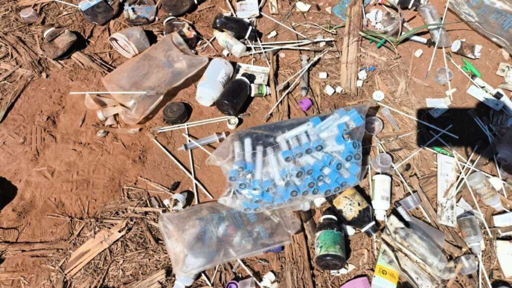 Descarte de medicamentos vazios e testes de COVID. Através dos Lotes, polícia chegará aos criminosos que fizeram o descarte 2 db865449 70de 42a8 b14d 58e49dc635ec