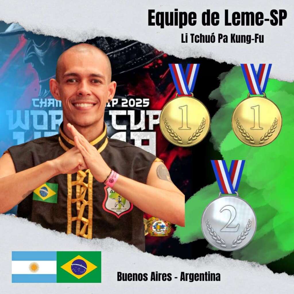 Atletas de Leme conquistam destaque internacional no Campeonato de Kung Fu na Argentina2
