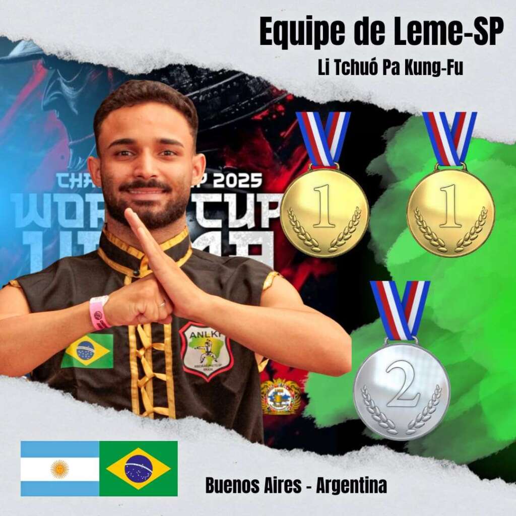 Atletas de Leme conquistam destaque internacional no Campeonato de Kung Fu na Argentina3