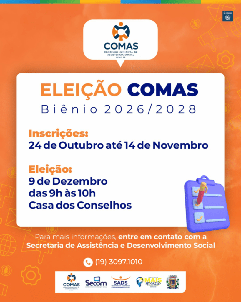 Leme. Curso gratuito de Narração de História. Veja outras notícias divulgadas pelo SECOM 6 Eleicao COMAS