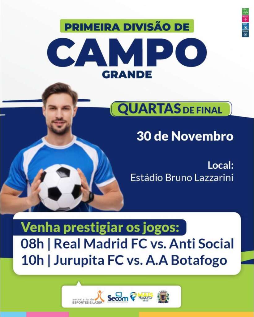 Futebol de Campo quartas de finais