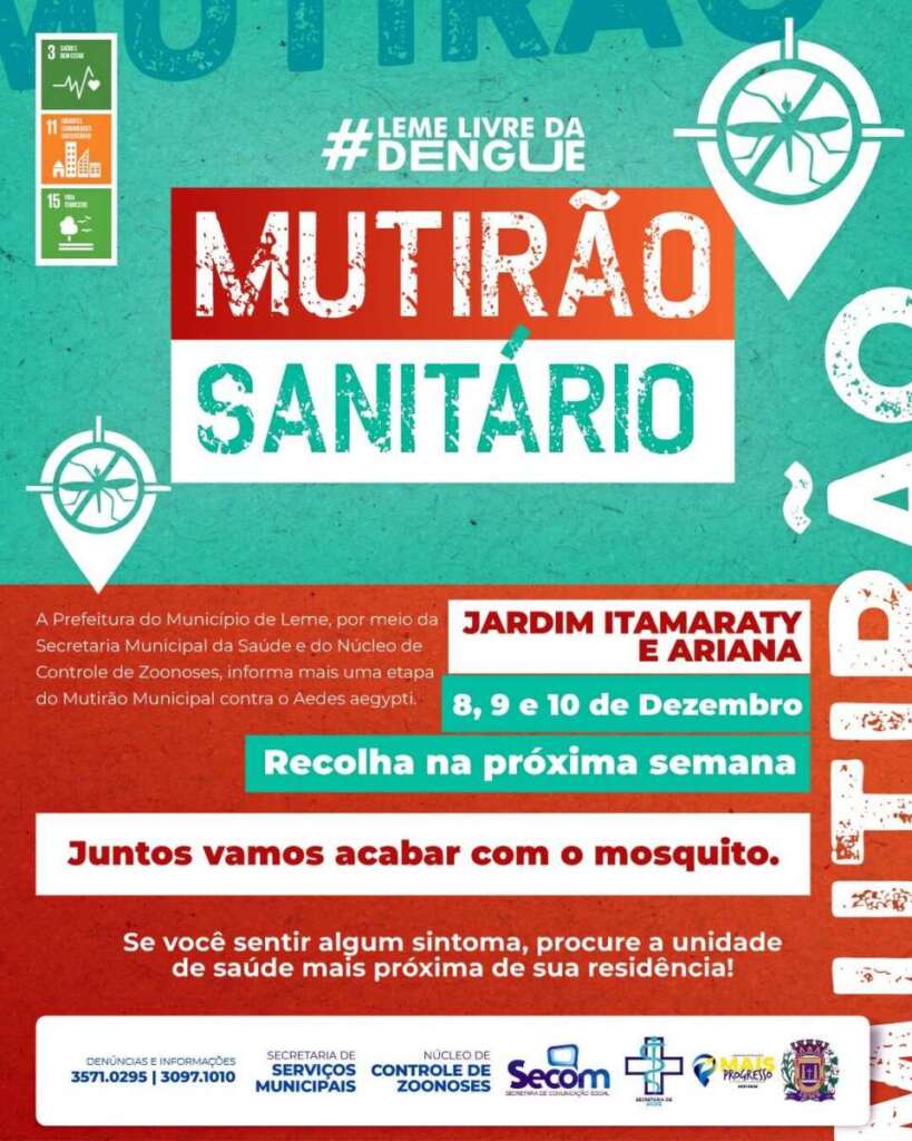 mutirao sanitario Itamaraty e Ariana 1