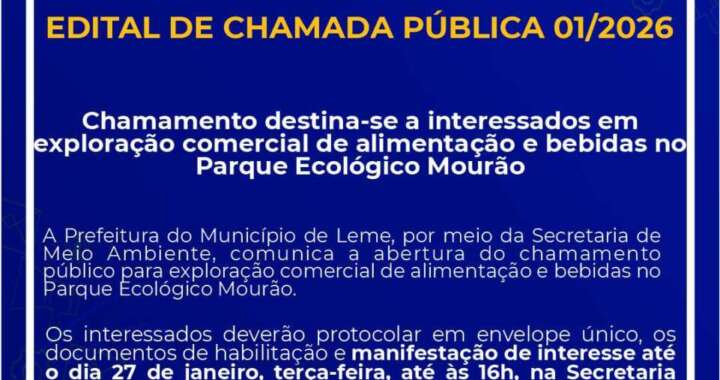 Chamada Publica Meio Ambiente