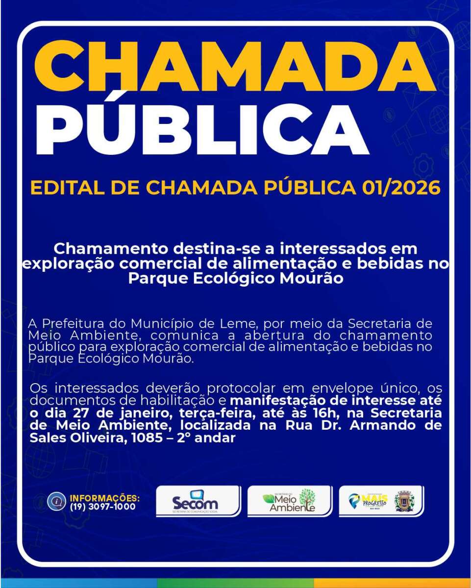 Chamada Publica Meio Ambiente