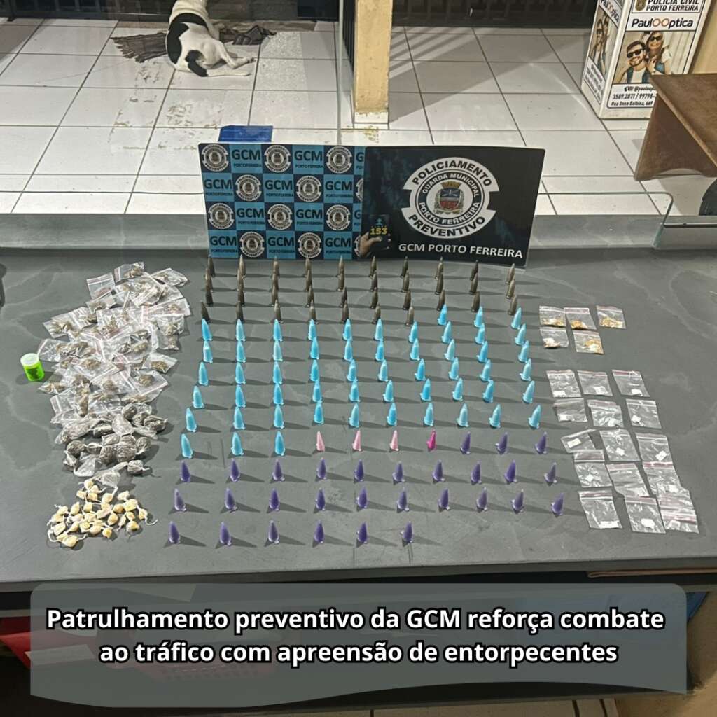Guarda Civil Municipal de Porto Ferreira apreende mais de 4,5 mil porções de drogas em 'operações' 4 WhatsApp Image 2026 04 08 at 08.39.18 1
