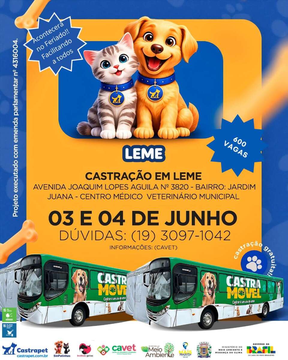 Castrações Feriado