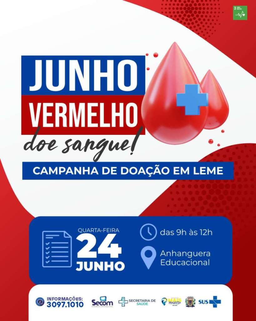 SECOM de Leme divulga os principais temas ocorridos e a ocorrer 8 arte junho vermelho 02 26 26