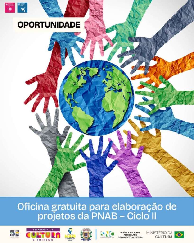 Leme em Destaque: As principais notícias desta sexta-feira 4 Oficina gratuita para elaboracao de projetos da PNAB – Ciclo II