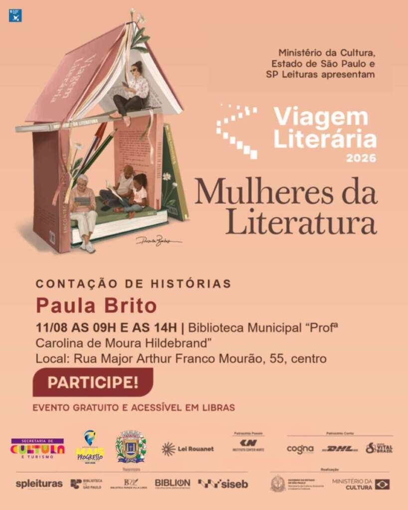 Leme. Gestão municipal celebra os 131 anos de Leme com cultura, saúde e inovação 4 Viagem literaria Agosto