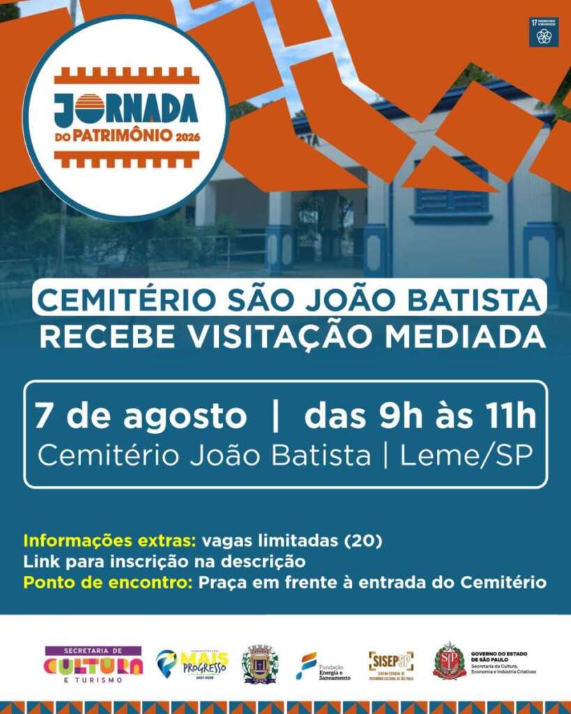 Leme. Gestão municipal celebra os 131 anos de Leme com cultura, saúde e inovação 5 arte visita cemiterio 24 07 26
