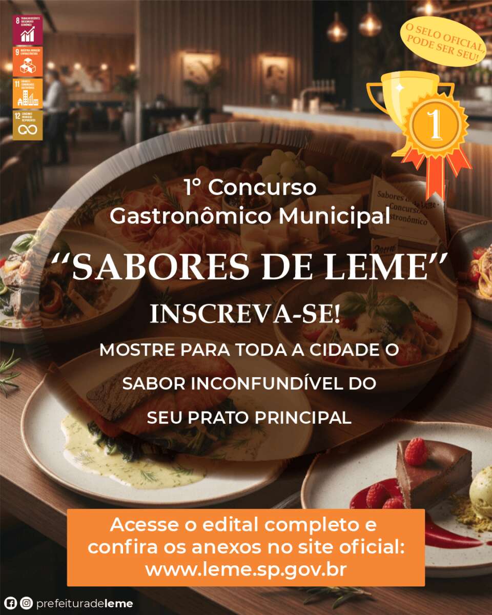 Concurso Gastronômico “Sabores de Leme” 1 Concurso Gastronomico Sabores de Leme